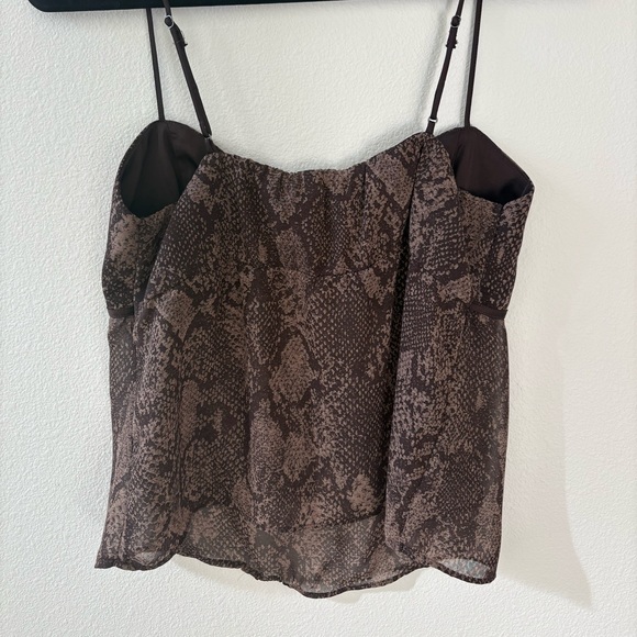 Abercrombie & Fitch Brown / Snake Pattern Top - Picture 3 of 3